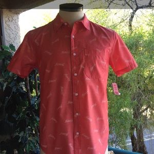 Budweiser Beer Logo Button Up Shirt Size Small